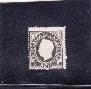 CABO VERDE D. LUIS I 5 REIS (1886) VAriety Perf. 13,5 Mint heavy hinged - Picture 1 of 2