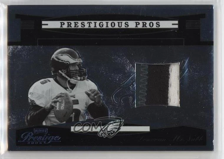 2005 Playoff Prestige Prestigious Pros Platinum /10 Donovan McNabb #PP-13 Patch - Image 1 of 2