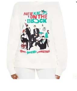 New Forever 21 New Kids On The Block Weihnachtssweatshirt Größe Small - Bild 1 von 4
