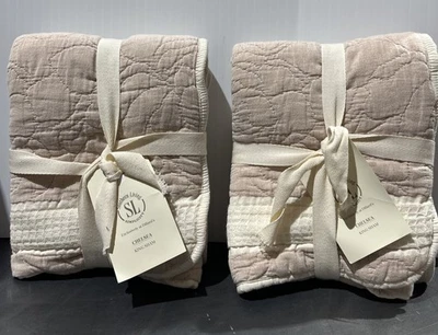 Southern Living Chelsea King Shams (2) Blush Color New With Tags 20x36 - Image 1 of 3