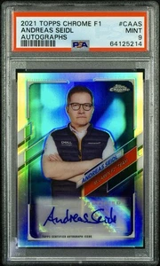 2021 Topps Chrome Formula One Andreas Seidl Autograph /90 Auto PSA 9 F1 Signed 1 - Bild 1 von 2
