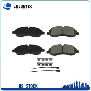 Two Pair Front Ceramic Brake Pads w/ Hardware Set for FORD TRANSIT-350 HD 15-19 - Picture 1 of 10
