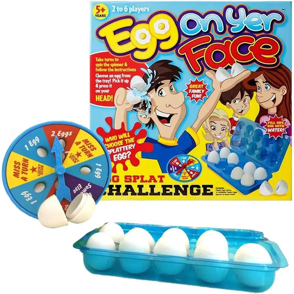 EGG ON YER FACE Great Family Fun Game Egg Splat Challenge **BRAND NEW** - Image 1 of 1