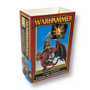 EGRIMM VAN HORSTMANN Warhammer Chaos Champion EMPTY SLEEVE Outer Box 1998 - Picture 1 of 10