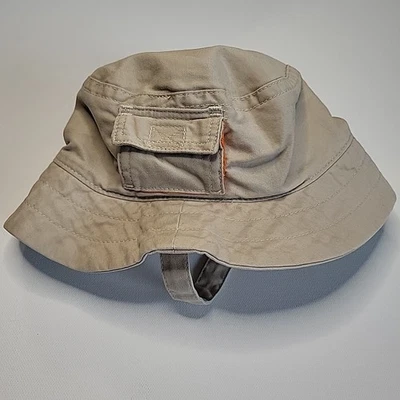 BABY GAP Y2K 2005 Boys 0-6mo Bucket Sun Hat with Chin Strap & Pocket - Image 1 of 4