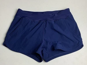 Lands End Women’s Size 10 Lined Shorts Swimming Bathing Suit Bottoms Blue - Picture 1 of 9