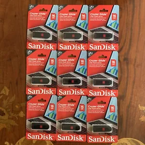 SANDISK CRUZER GLIDE 16GB USB 3.0 FLASH DRIVE MEMORY STICK STORAGE LOT 9 Items - Picture 1 of 7