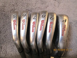 WILSON FAT SHAFT TOUR CAST IRON SET - 5 THRU 9 + PW - USED - Picture 1 of 5