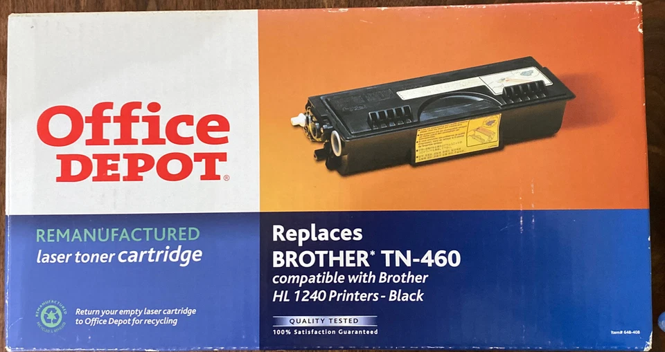 Office Depot Brand OD460 (Brother TN-460) Remanufactured High Yield Black Toner
