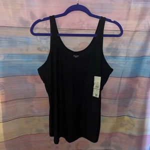 NoBo No Boundaries NB Scoop Tank Top Shirt Spaghetti XXXL (21) Black Soot Strap - Picture 1 of 11