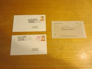 United States Set of 2 New Year's Eve, New Year's Day 12/31/99, 1/1/00 Covers - Picture 1 of 2