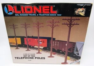 NIB - Lionel 6-2181 O-Scale Set Of 10 Telephone Poles - NIB - Picture 1 of 1