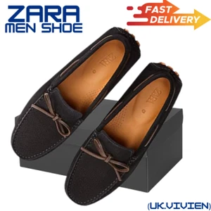 Mocasines Zara para hombre azul marino zapatos de conducción/oficina talla (42) mocasines Zara Reino Unido (8) - Imagen 1 de 7