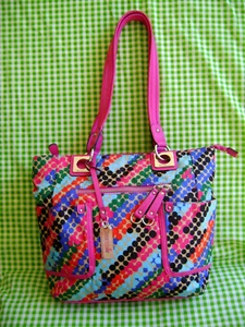 Rosetti GO Multi Colored Tote Bag w. Two Handles. - Picture 1 of 8