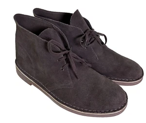Clarks Men's Shoes Sz 10.5 Dark Brown Suede Bushacre 2 Chukka Boots 26082289 - Picture 1 of 10