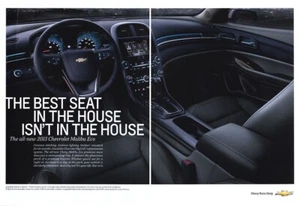 Chevrolet Chevy Malibu 2012 vehículo de auto anuncio de revista de 1 página - Imagen 1 de 1