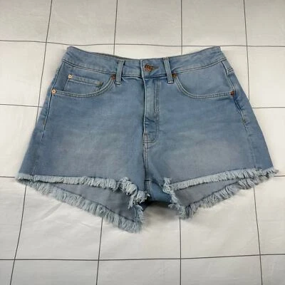 Mavi 牛仔短裤女式 29 蓝色 Rosie 男友浅漂白弹力高腰 — 第 1/4 张图片