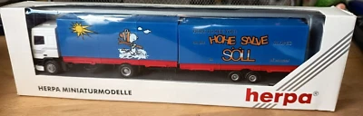 Herpa 1:87 - Wechselpritschen-Lastzug DAF Hohe Salve Söll 142595 A - OVP - Bild 1 von 4