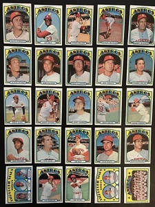 1972 Topps HOUSTON ASTROS Team Lot 25 JOE MORGAN Dierker FORSCH Watson CEDENO - Picture 1 of 1