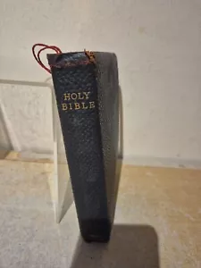 Antique Holy Bible Old & New Testament Leather Gold Gilt Early 1900’s IDRU (C2) - Foto 1 di 14