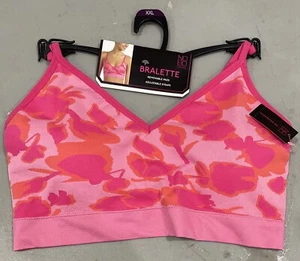 No Boundaries Junior Bralette rosa Blumen V-Ausschnitt Gr. XXL NEU - Bild 1 von 2