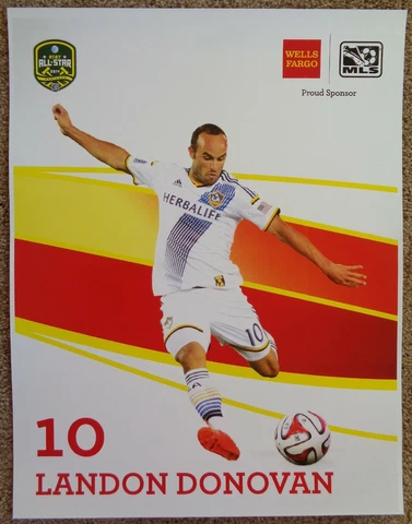 LANDON DONOVAN 2014 POSTER Soccer MLS All-Star Game Los Angeles Galaxy Cover