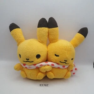 Pikachu Pair C1707 Pokemon Center 2014 Shinzi Katoh Little Tales 7" Plush Japan - Picture 1 of 7