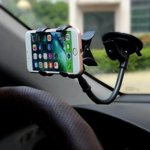 Support Téléphone Smatphone Voiture Ventouse Tableau de Bord Pare-Brise - Zdjęcie 1 z 6