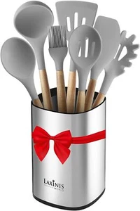 Stainless Steel Kitchen Utensil Holder, Kitchen Caddy, Large Utensil Organizer, - Picture 1 of 8