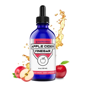 Apple Cider Vinegar Supplement - with the Mother - 4oz - Organic - ACV Drops - Picture 1 of 7