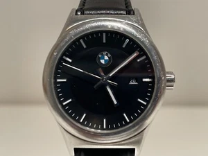 RETRO MEN'S LADIES 32mm SWISS ADVERTISING OF CAR COMPANY "BMW" QUARTZ WATCH - Picture 1 of 9