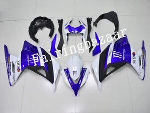 Kit de carenado de carrocería de inyección de plástico ABS blanco azul NINJA300 2013-2017 apto para 2013-2017 - Imagen 1 de 6