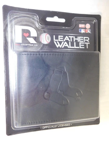 Boston Red Sox MLB Black Leather Wallet Cover