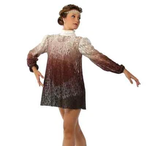 Alexandra Burgundy Dance Lace Dress Adult Medium AM Lyrical Just of Kix Costume - Picture 1 of 5