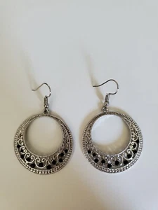 Paparazzi Ohrringe schwarz Strass Silber Ohrhänger - Bild 1 von 5