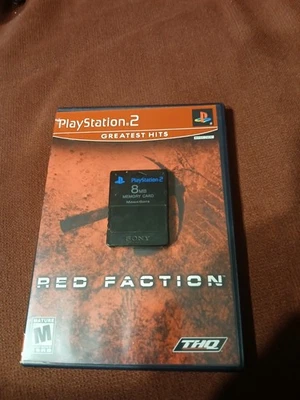 PlayStation 2 Memory Card With Gane Red Faction Playstation 2 - Image 1 of 3