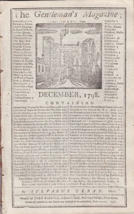 1798 Gentleman's Magazine - Nelson Praised by The King - Yellow Fever in America - Bild 1 von 8