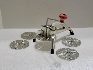 5 BLADE MOULI SALAD MAKER SHREDDER GRATER SLICER JULIENNE VEGETABLES FRANCE - Picture 1 of 4