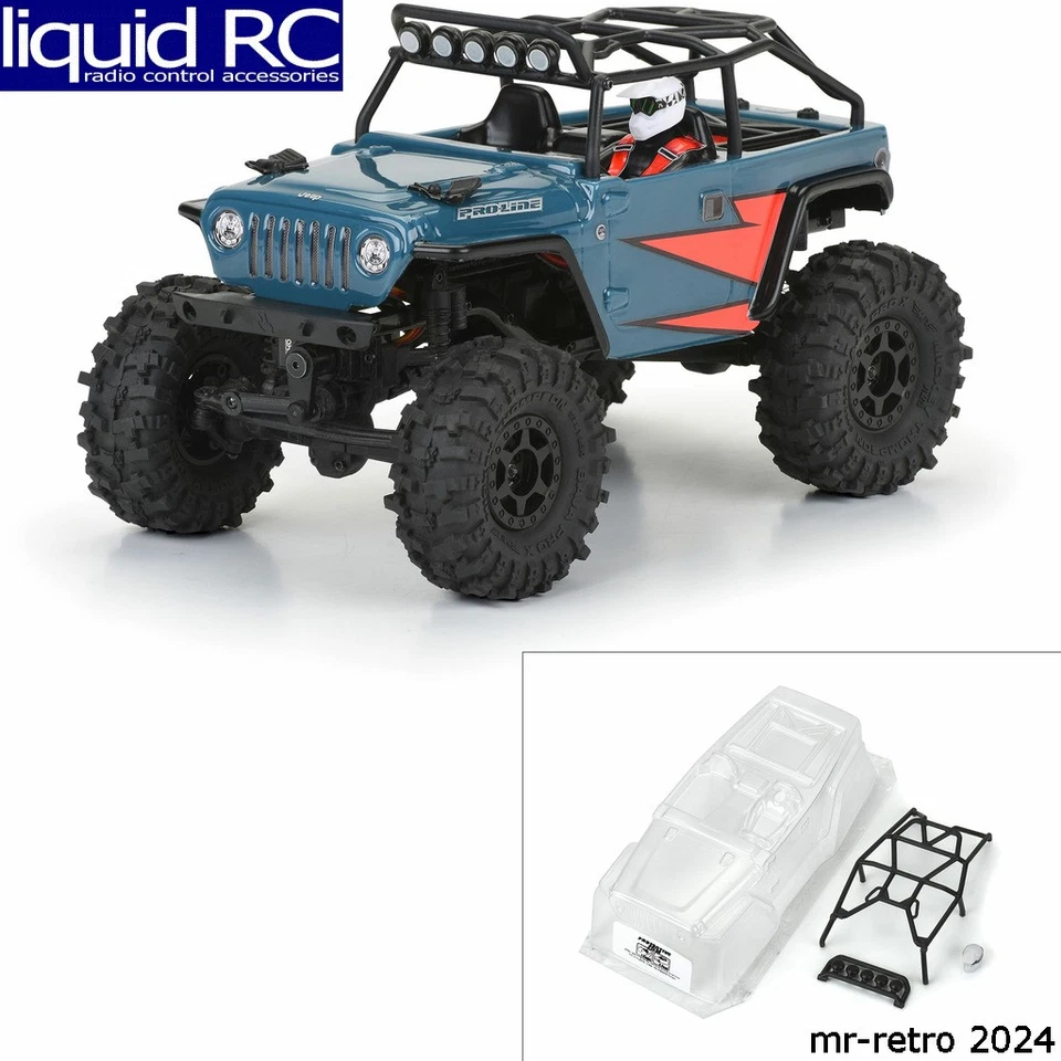 Pro-Line 366400 2004 J33P LJ Clear Body with Trail Cage for Axial SCX24 - Image 1 of 1