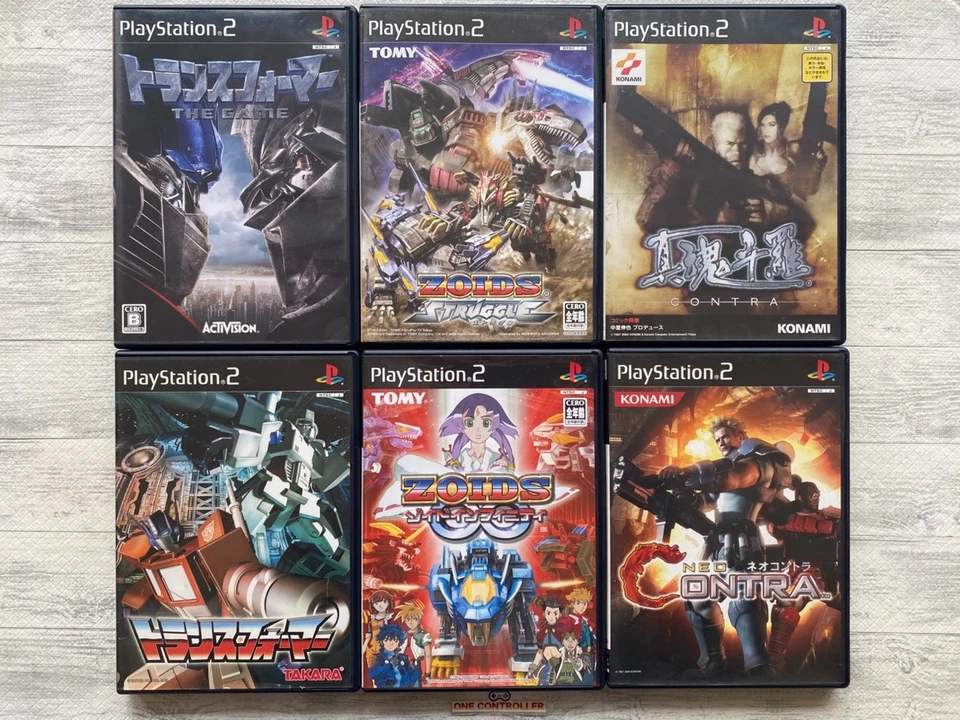 SONY PS2 Transformers & Zoids Struggle & Infinity Fuser & Contra set from Japan - Image 1 of 4