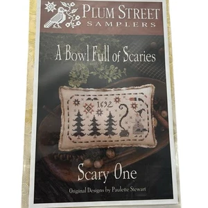 Scary One Plum Street Samplers Cross Stitch Pattern Halloween Collection Witch - Picture 1 of 3