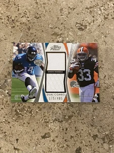 #’d /405 - 2012 Prime Dual Combo Relics Trent Richardson Justin Blackmon RC PWE - Picture 1 of 3