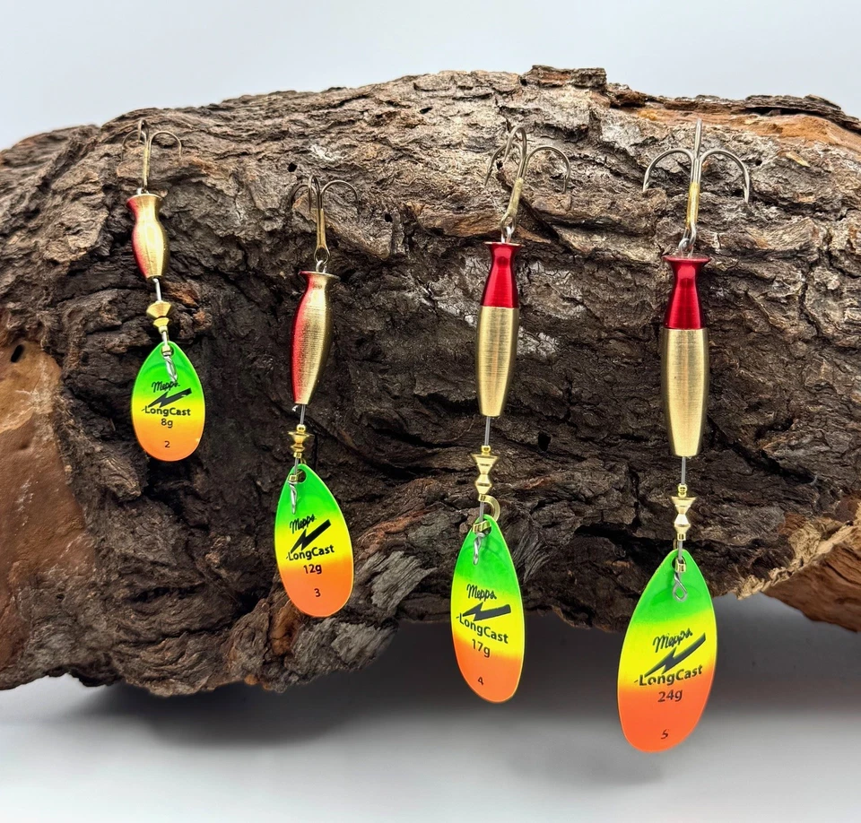 Mepps Aglia Longcast Tiger Gr. 2 3 4 5 Spinner Barschköder Hechtköder Köder DA - Bild 1 von 1