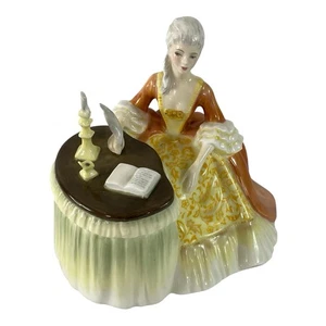 ROYAL DOULTON MEDITATION HN2330 LADY at WRITING DESK ENGLISH BONE CHINA FIGURINE - Picture 1 of 7