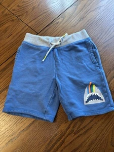mini boden boys 7 pull on shorts shark worn - Picture 1 of 3