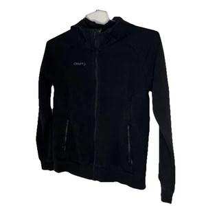 Craft Damenjacke mit durchgehendem Reißverschluss und Kapuze schwarz Größe Small - Bild 1 von 8