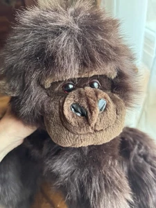 FAO Schwarz Fifth Avenue Schimpanse Plüschtier Kuscheltier riesig 24 Zoll um 1990 sauber! - Bild 1 von 6