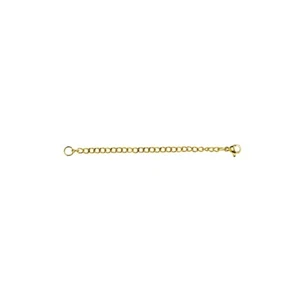 Extensor de eslabones de cadena de acero inoxidable con flash dorado para collar pulsera tobillera, 3" - Imagen 1 de 2