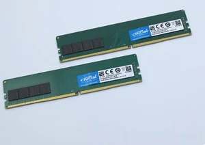 Crucial 32GB (2 x 16GB) 288-Pin PC RAM DDR4 2666 Desktop Memory CT2K16G4DFRA266 - Bild 1 von 1