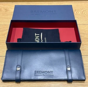 Genuine Original Bremont Watch Blue Leather Travel Case Pouch Briddle with Box - Picture 1 of 7